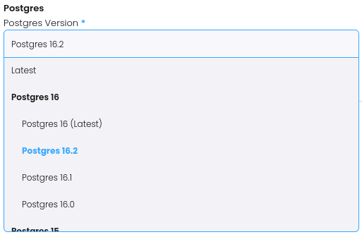 PostgreSQL minior versions